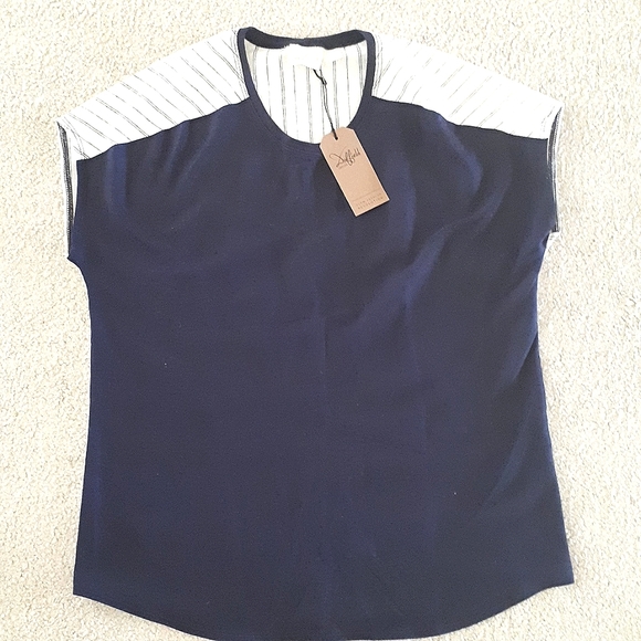 Duffield design Breezy Cotton Tee Navy/New - Picture 4 of 7